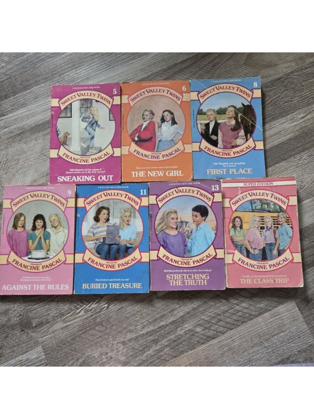 Sweet Valley Twins Book Lot 7 1980s Paperbacks Francine Pascal Retro Young Adult - Picture 7 of 7